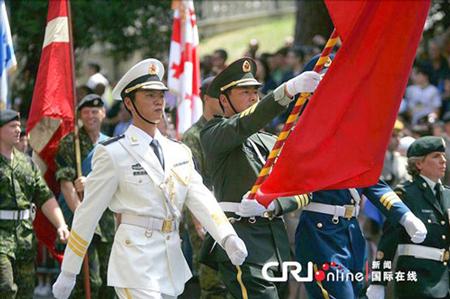 中國(guó)儀仗隊(duì)參加俄羅斯閱兵，展現(xiàn)軍威與友誼的壯麗畫卷，中俄友誼見證，中國(guó)儀仗隊(duì)參加俄羅斯閱兵，壯麗畫卷展現(xiàn)軍威與深情友誼