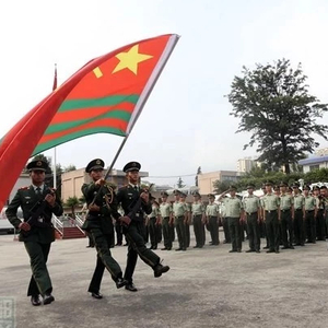 武警部隊軍旗，榮耀的象征與力量的體現(xiàn)，武警部隊軍旗，榮耀與力量的象征