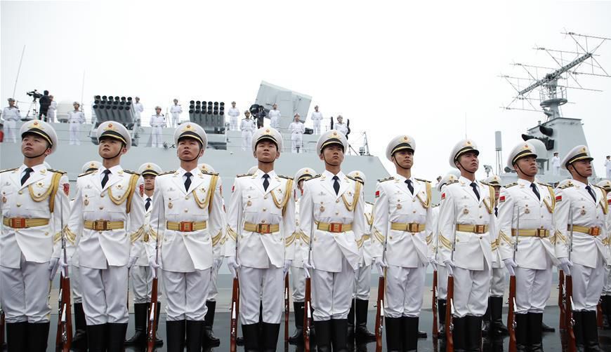 人民海軍70周年海上閱兵，壯麗航跡，榮耀瞬間，人民海軍70周年海上閱兵，榮耀瞬間，壯麗航跡展國威