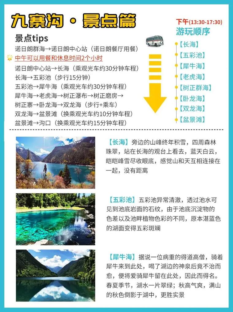 九寨溝旅游攻略，必玩的景點(diǎn)大全，九寨溝旅游攻略，必玩景點(diǎn)大全