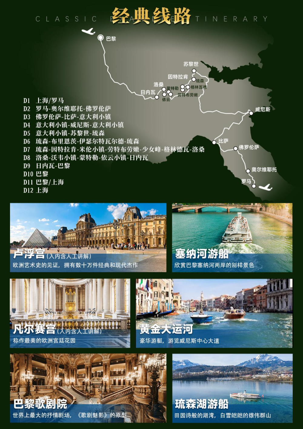 法國瑞士意大利深度游，一次難忘的12天之旅，法國瑞士意大利深度游，難忘的十二日旅程