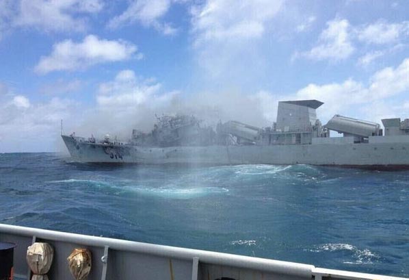 解放軍戰(zhàn)艦被擊沉，事實(shí)真相與軍事透明度的探討，解放軍戰(zhàn)艦遭遇事件，事實(shí)真相與軍事透明度揭秘