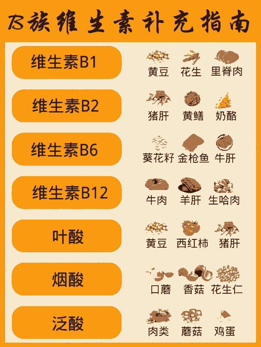 含維生素B十大食物排名，健康生活從此開始，健康生活秘訣，含維生素B十大食物排名榜單揭曉！