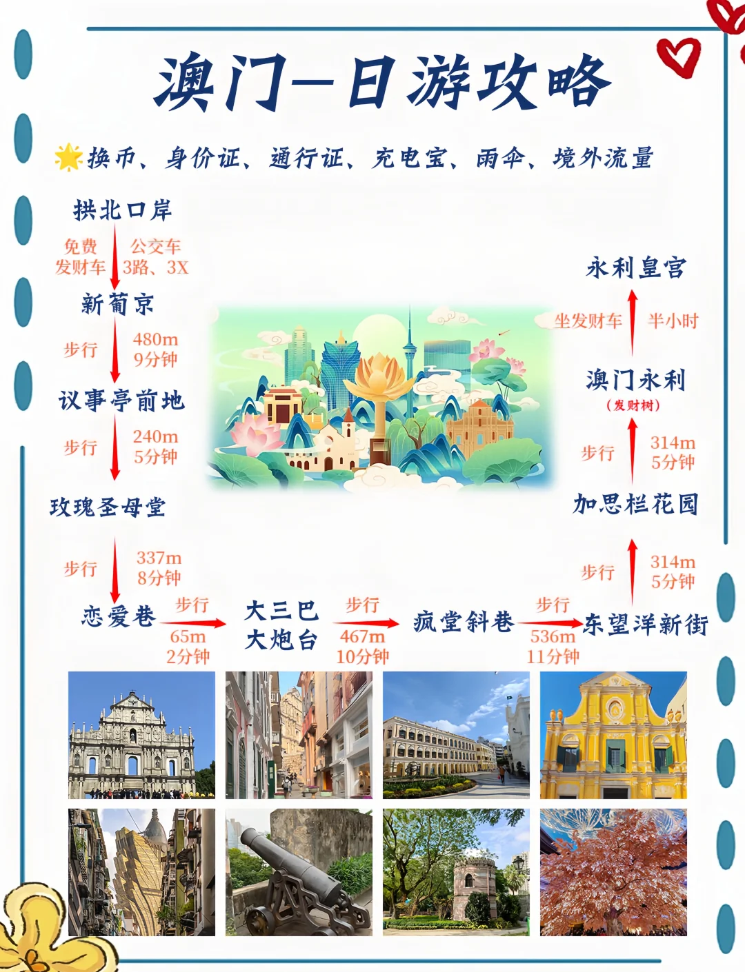 澳門一日游最佳旅游路線，澳門一日游精選旅游路線攻略