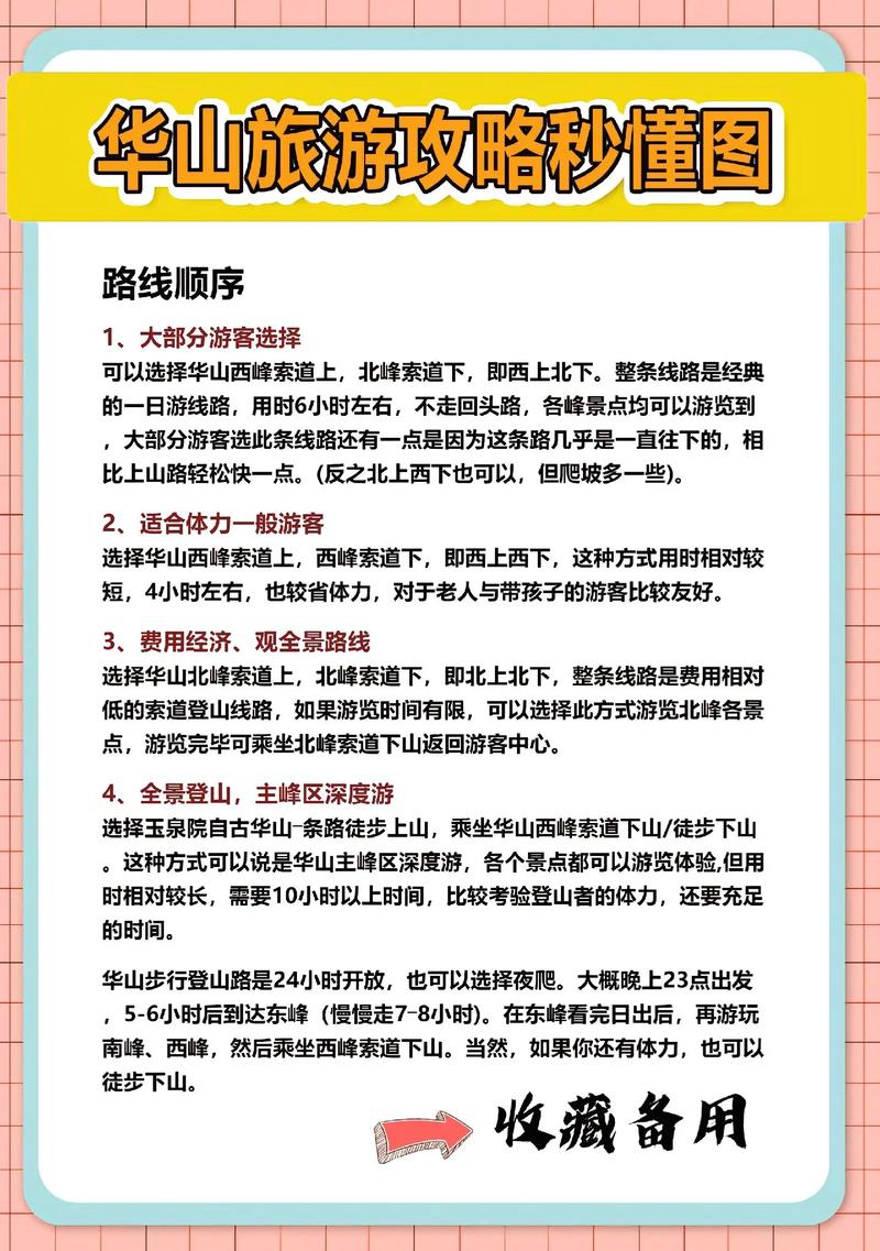 華山旅游攻略自助游指南，華山自助游攻略，詳細(xì)旅游指南