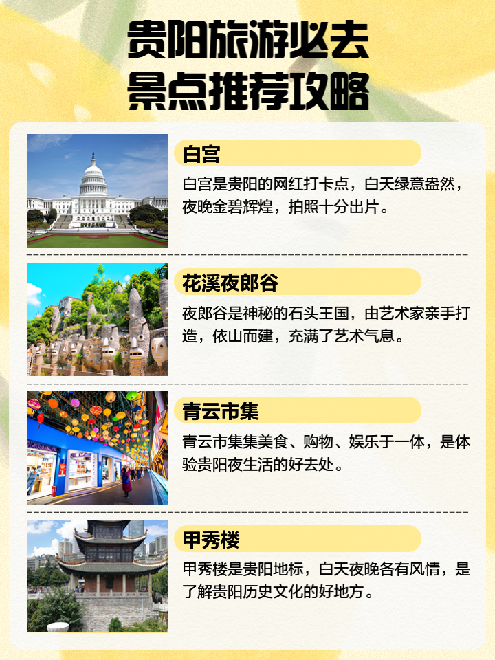 貴陽(yáng)好玩的景點(diǎn)排名榜，探索貴陽(yáng)的美麗之旅，貴陽(yáng)必游景點(diǎn)排名榜，探索貴陽(yáng)之美