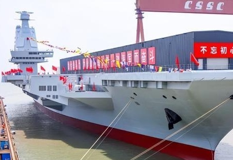 中國第五艘航母下水，揭示未來海上力量的新篇章，中國第五艘航母下水，開啟海上力量新篇章