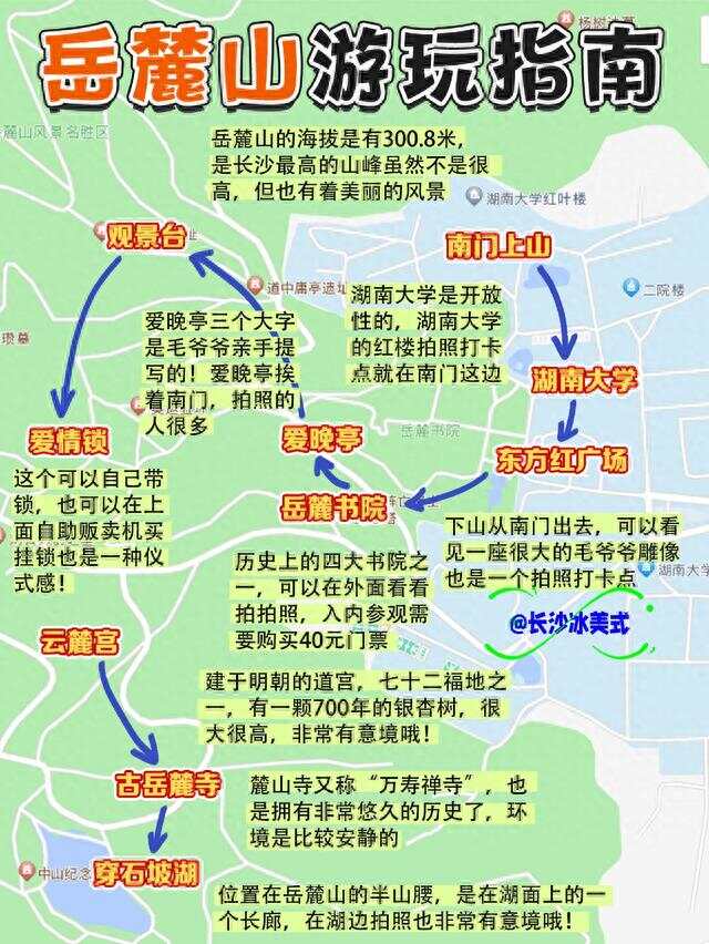長沙岳麓山旅游攻略，探索千年古韻的自然美景，長沙岳麓山千年古韻自然美景全攻略